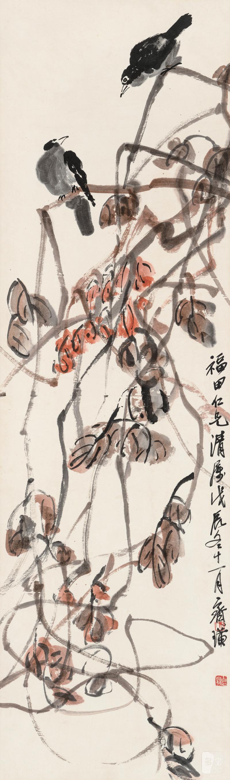 齐白石 1864-1957 秋声 - 图2
